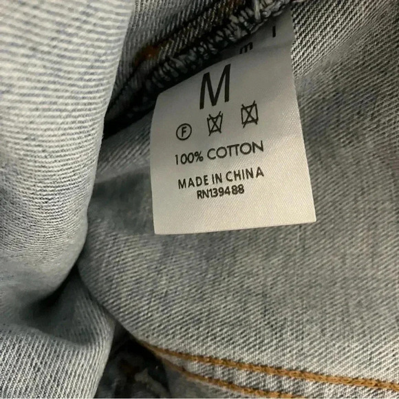 NWT MNML  Blue Scribble Trucker Graffiti Jacket Men's Jacket - Picture 8 of 12